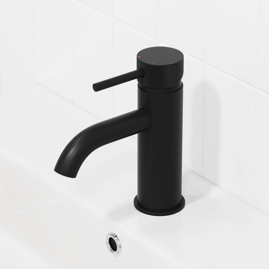 BATH DELUXE 28-005-03-02-00 - Umývadlová batéria ANHOLT 15,6 cm matná čierna