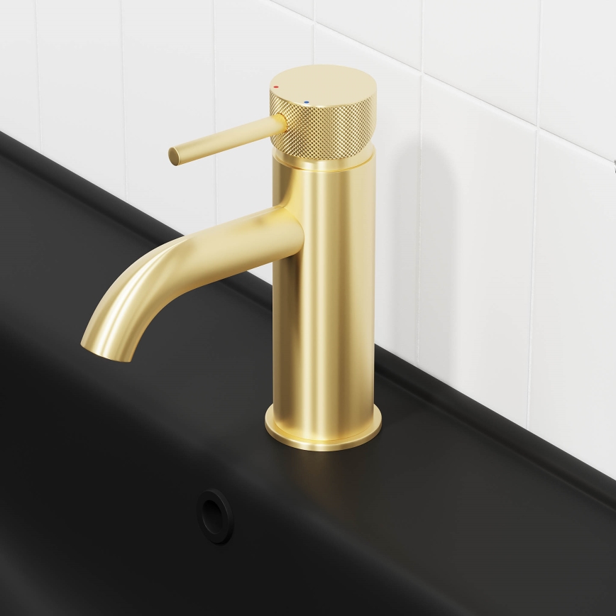 BATH DELUXE 28-005-03-70-00 - Umývadlová batéria ANHOLT 15,6 cm kefovaná mosadz