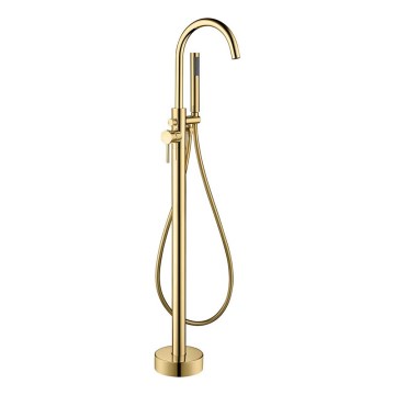 BATH DELUXE 28-114-01-64-00 - Voľne stojacia vaňová sada s batériou DRAGOR 116 cm lesklá mosadz