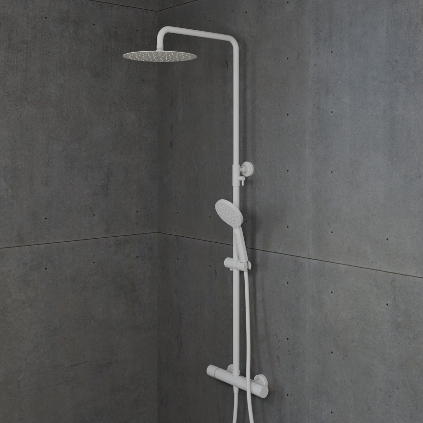 BATH DELUXE 31-120-05-01-00 - Sprchová sada s termostatickou batériou DRAGOR matná biela