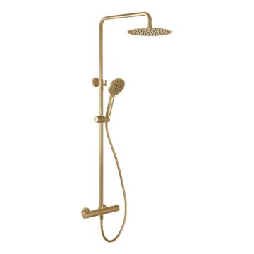 BATH DELUXE 31-120-05-70-00 - Sprchová sada s termostatickou batériou DRAGOR kefovaná mosadz