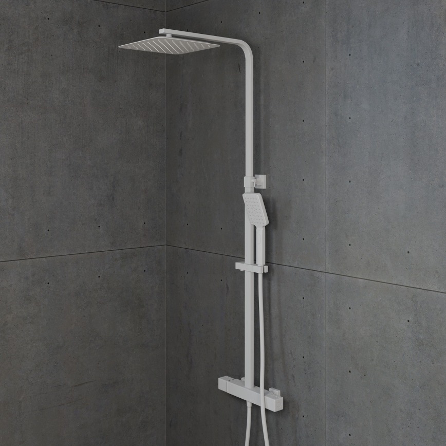 BATH DELUXE 31-120-06-01-00 - Sprchová sada s termostatickou batériou NAESBY matná biela