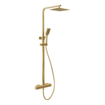 BATH DELUXE 31-120-06-70-00 - Sprchová sada s termostatickou batériou NAESBY kefovaná mosadz