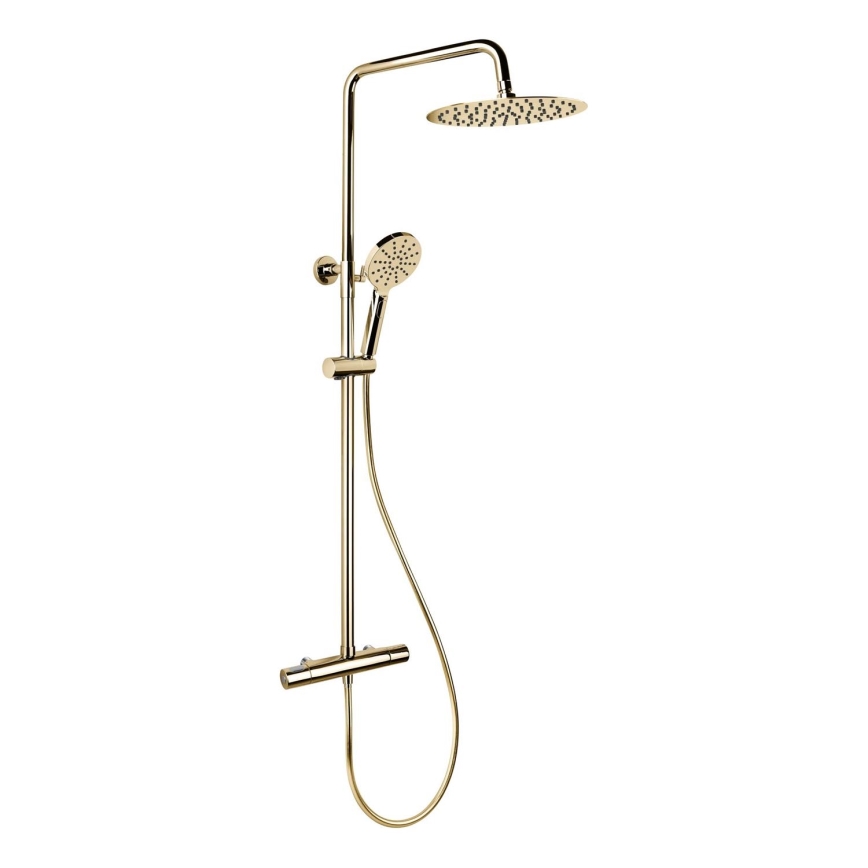 BATH DELUXE 31-120-07-64-00 - Sprchová sada s termostatickou batériou DRAGOR lesklá mosadz