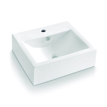 Bathco 0010 - Umývadlo na dosku BOLONIA 51x45,5 cm porcelán/biela