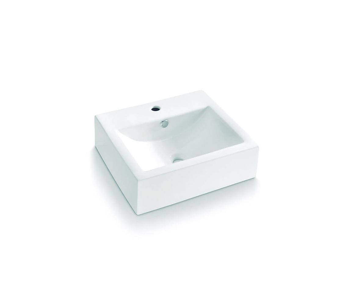 Bathco 0010 - Umývadlo na dosku BOLONIA 51x45,5 cm porcelán/biela 0010