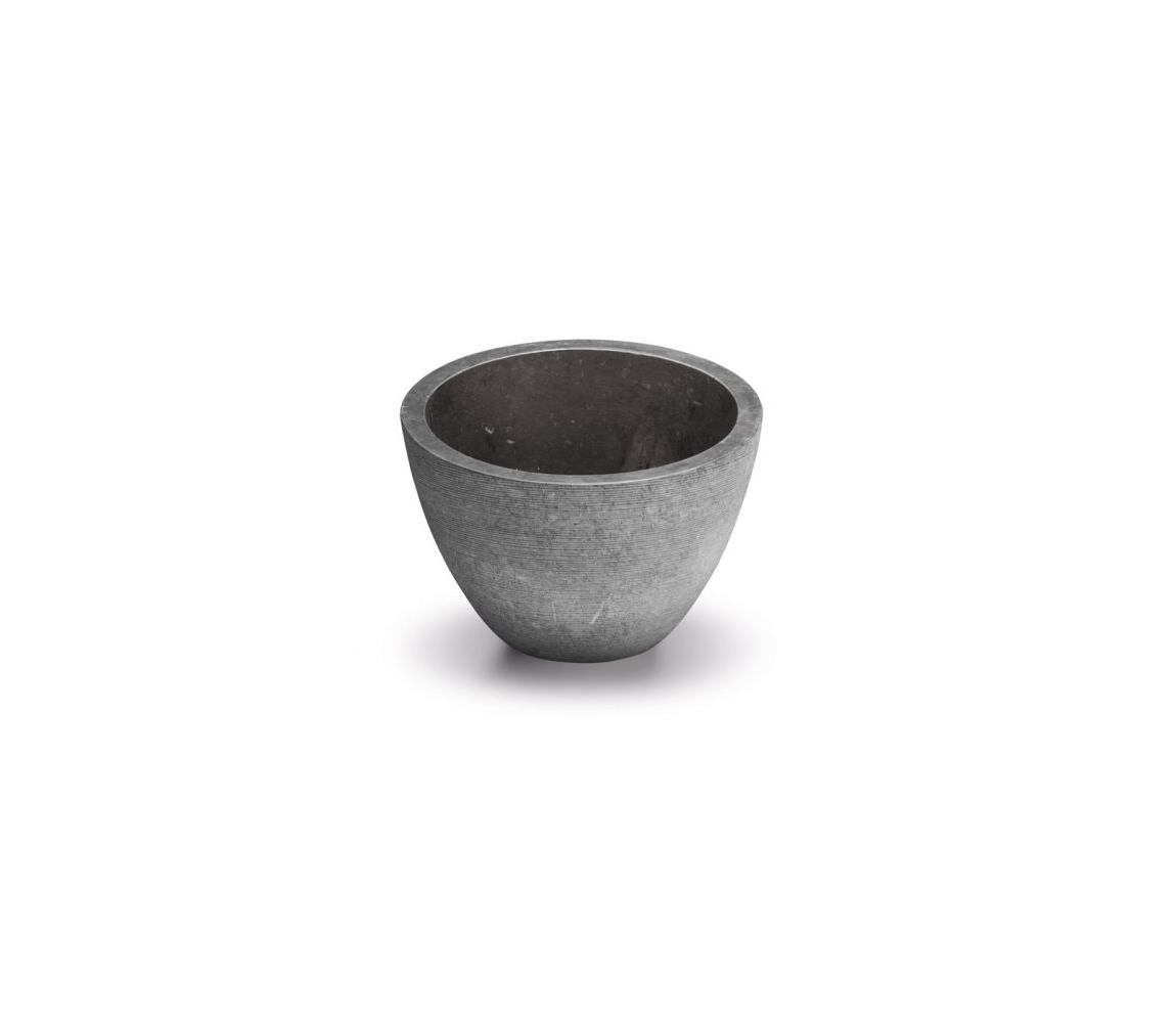 Bathco 00374 - Zápustené umývadlo do dosky MIRAGE pr. 40 cm kameň/sivá 00374