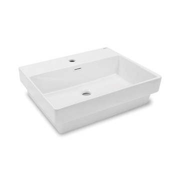 Bathco 0062 - Zapustené umývadlo FUNCHAL 55 x 45 cm porcelán/biela