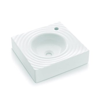 Bathco 0081 - Nadpultové umývadlo GOTA 45x45 cm porcelán/biela