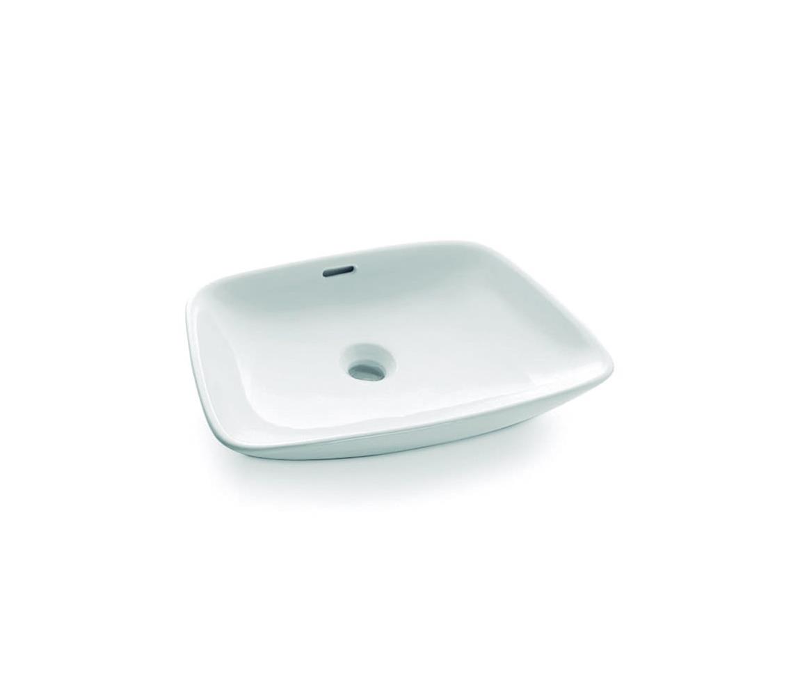 Bathco 0091 - Umývadlo na dosku ANABEL 50x36 cm porcelán/biela 0091