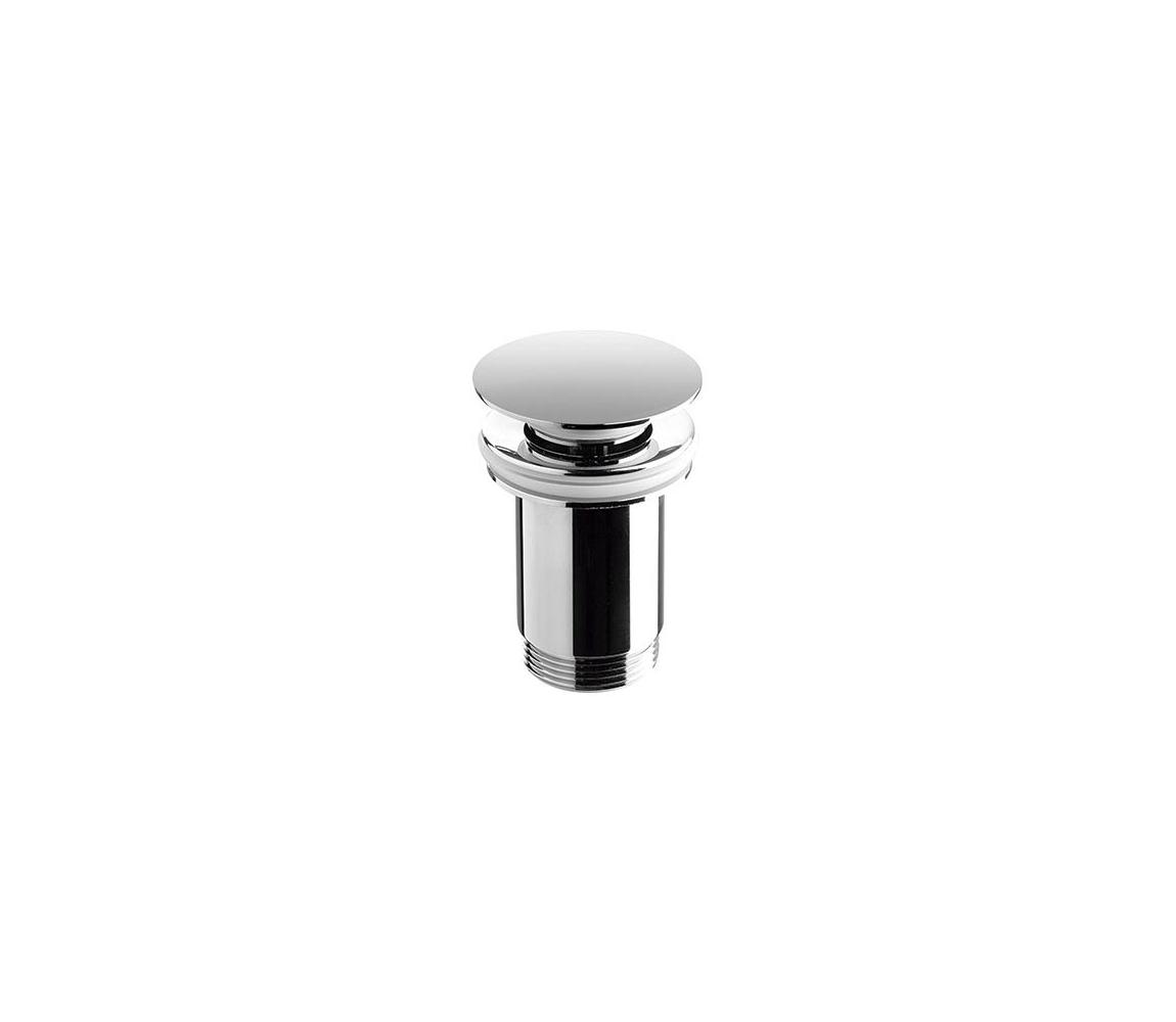 Bathco 0211 - Umyvadlový odtok s prepadom CLICK-CLACK, priemer 6 cm, lesklý chróm 0211