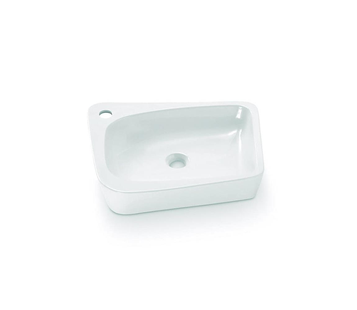 Bathco 4001 - Umývadlo na dosku ARAGON 50 x 40,5 cm porcelán/biela 4001