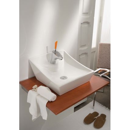 Bathco 4002 - Umývadlo na dosku SORIA 40x41 cm porcelán/biela
