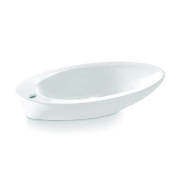 Bathco 4020 - Umývadlo na dosku PURE 62x37 cm porcelán/biela