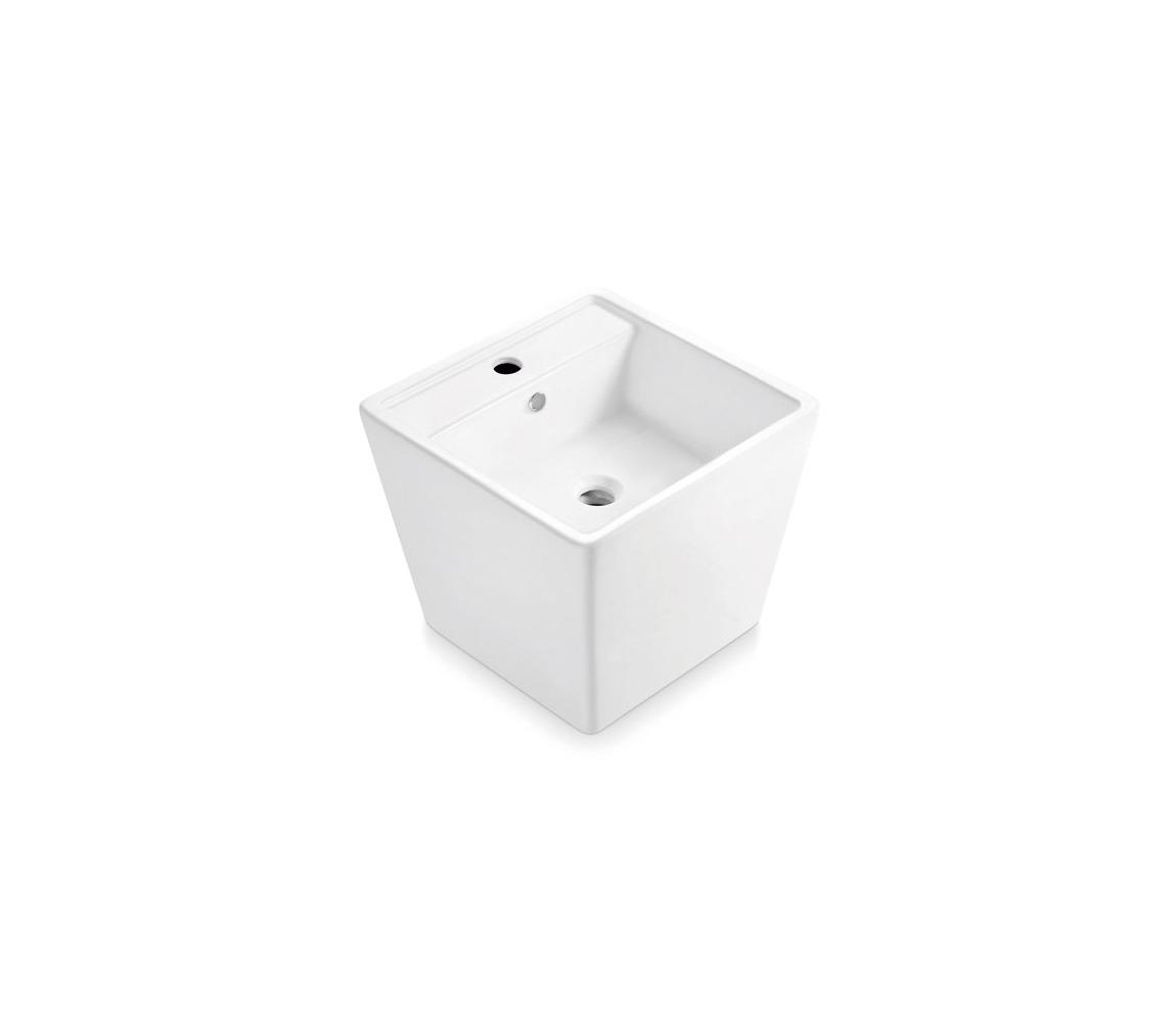 Bathco 4059 - Umývadlo na dosku GENOVA 42x42 cm porcelán/biela 4059