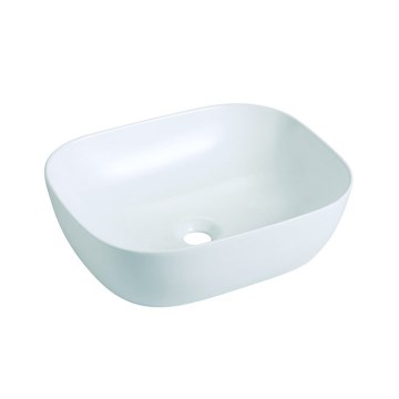 Bathco 4072 - Umývadlo na dosku OLEA 49x40 cm porcelán/biela