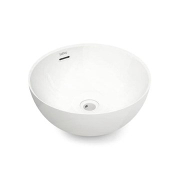 Bathco 4131 - Umývadlo na dosku BARI Ø 37 cm, porcelán/biela