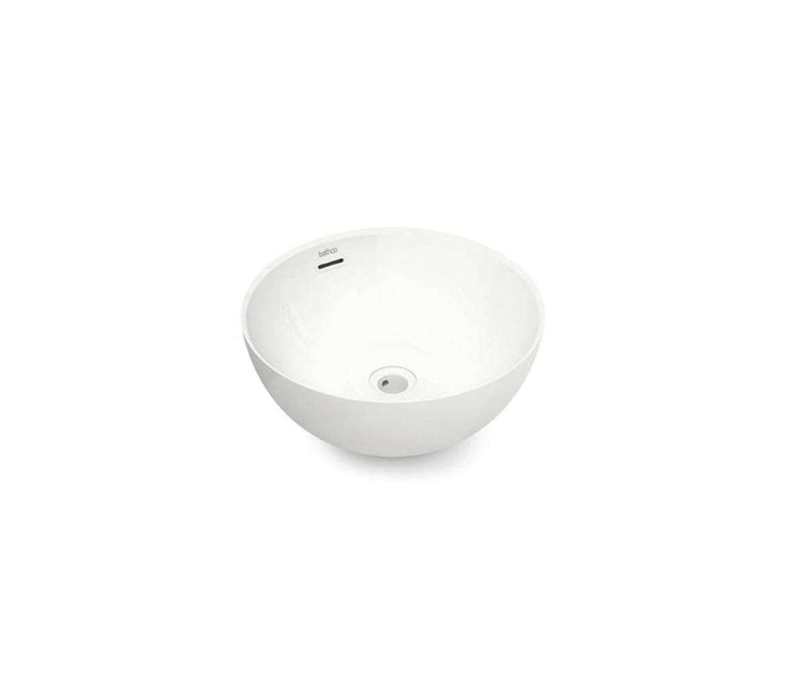 Bathco 4131 - Umývadlo na dosku BARI Ø 37 cm, porcelán/biela 4131