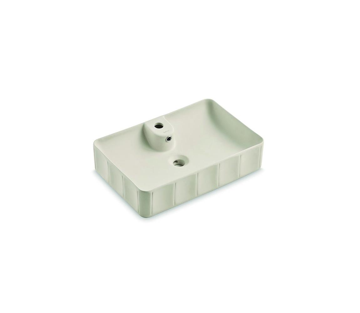 Bathco 4161 - Umývadlo na dosku CIRCUS 61x40,5 cm porcelán/béžová 4161