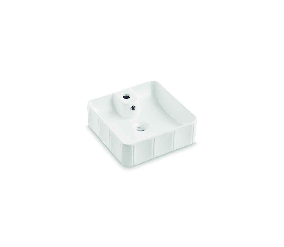 Bathco 4163 - Umývadlo na dosku CIRCUS 40x40 cm porcelán/biela 4163