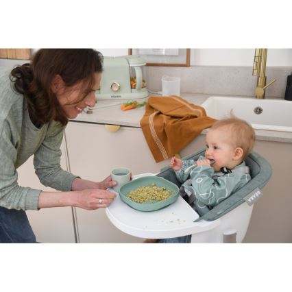 Beaba - Detská jedálenská súprava, šalviovo zelená, 4 ks