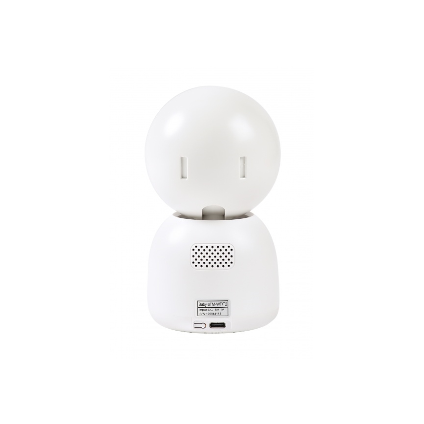 Beaba - Inteligentná nabíjateľná detská pestúnka s monitorom ZEN NIGHT 720p 5V 4000 mAh Wi-Fi biela