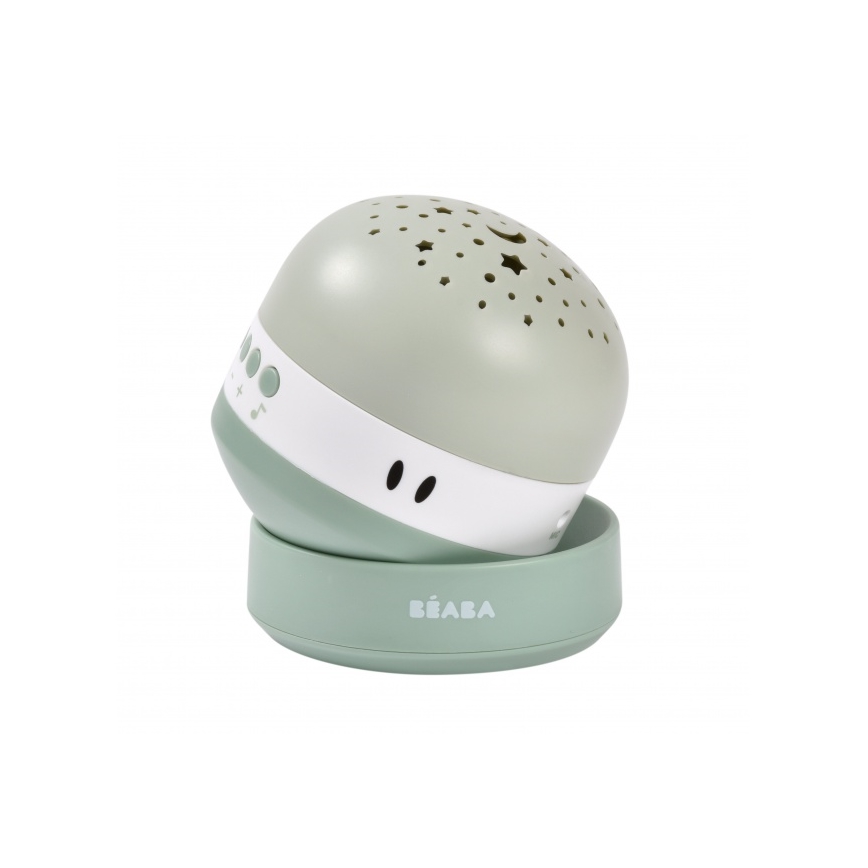 Beaba - projektor s melódiou PIXIE, USB/5V, 1300 mAh, zelený