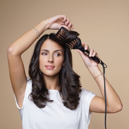 Bellissima 11879 - Teplovzdušná kefa MAGIC SHINY BRUSH 73W/230V ružovo-zlatá