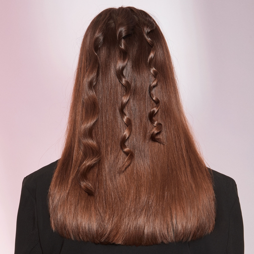 Bellissima 11949 - Kužeľová kulma na vlasy 40W/230V čierna/ružová