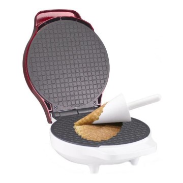 Beper - 2v1 vaflovač 1000 W/230 V, červený