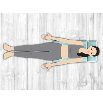 Beper - Akupresúrna podložka a vankúš v mintovej farbe