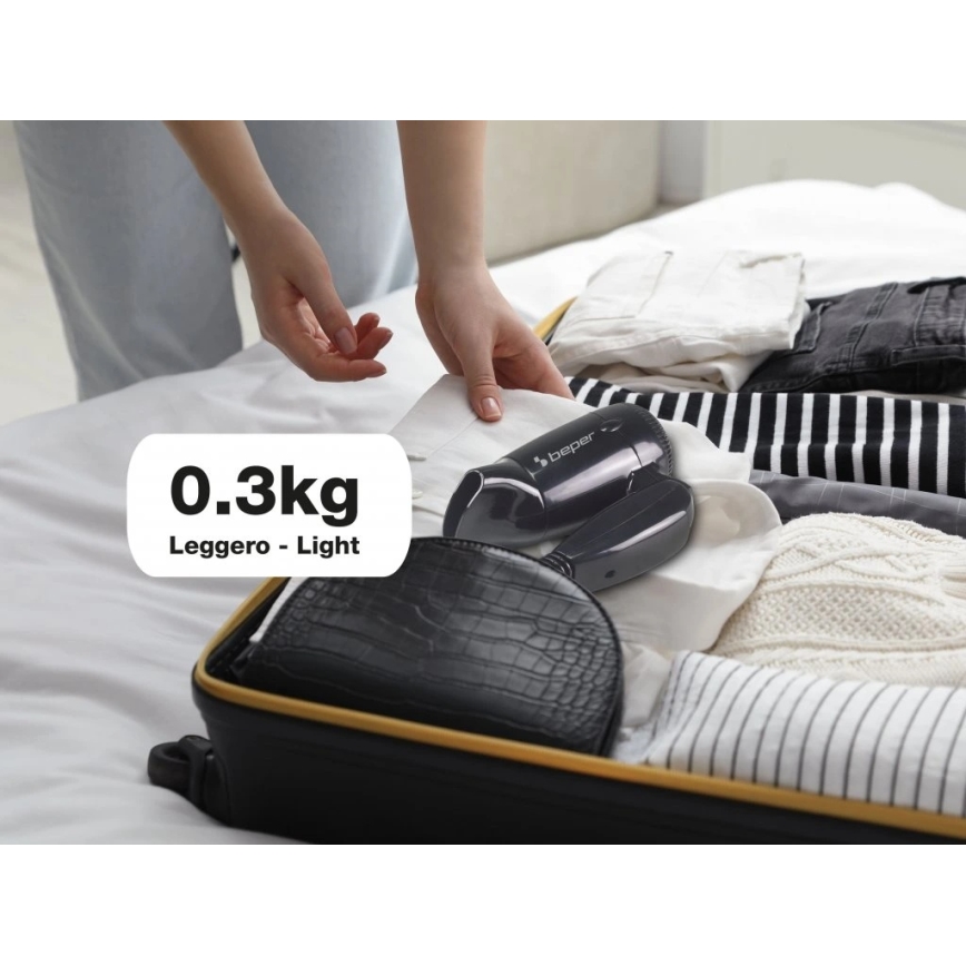 Beper - Cestovný fén 1200W/230V