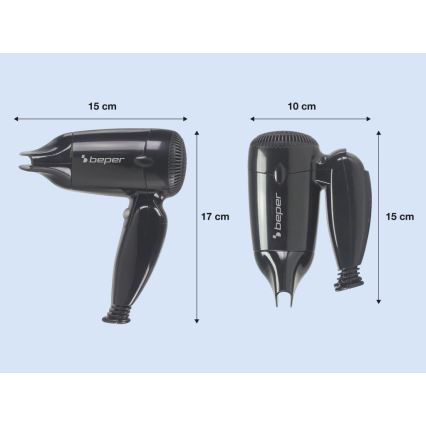 Beper - Cestovný fén 1200W/230V