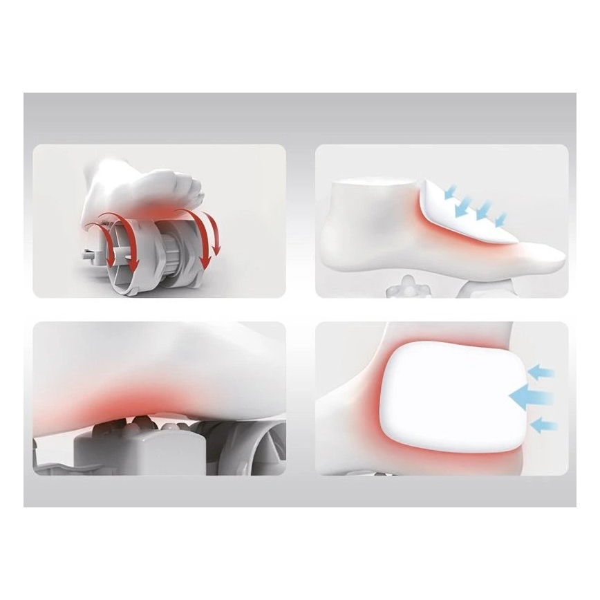 Beper - Masážny prístroj na nohy SHIATSU 36W/230V + diaľkové ovládanie