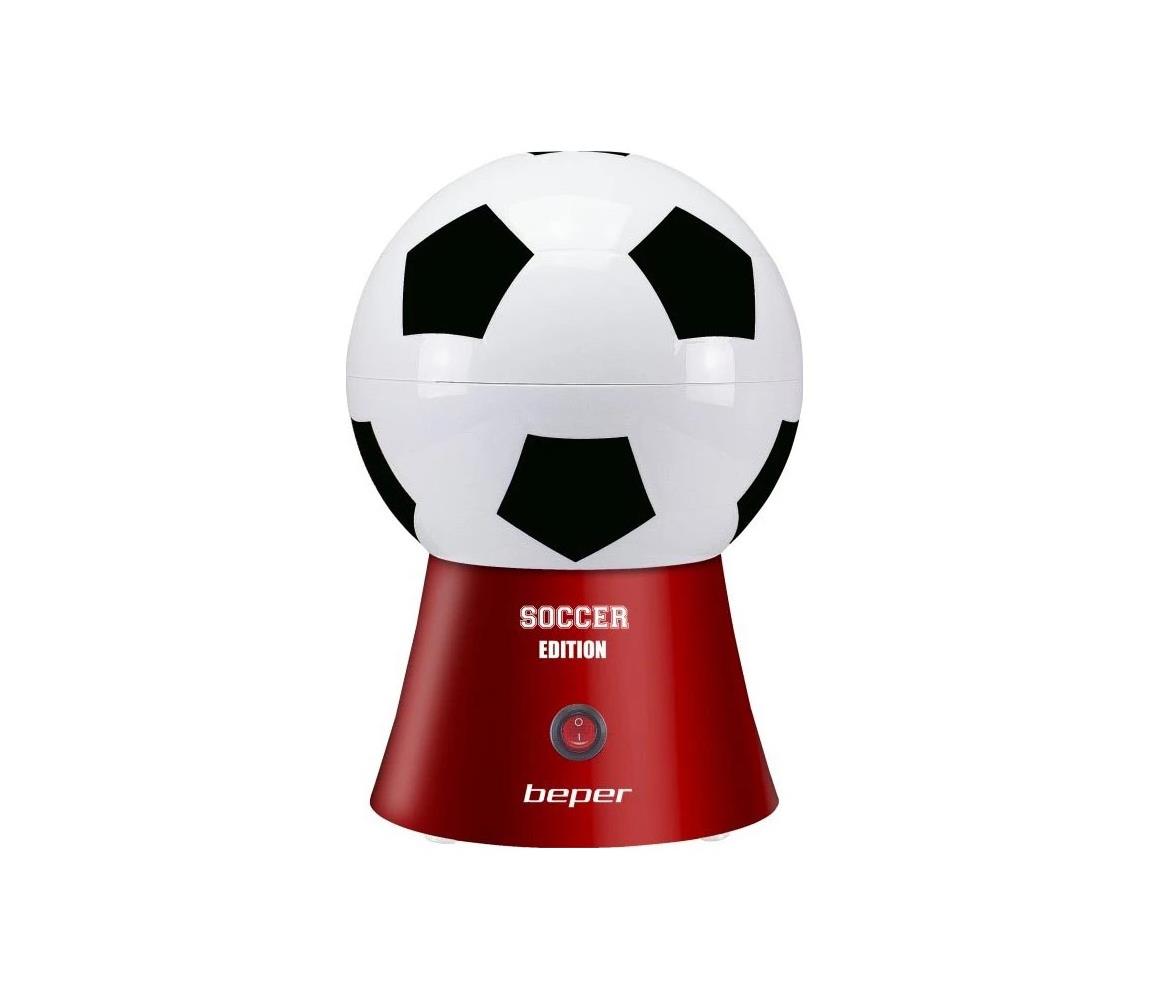 Beper - Popcornovač 1200W/230V futbal/červený BEP-P101CUD051