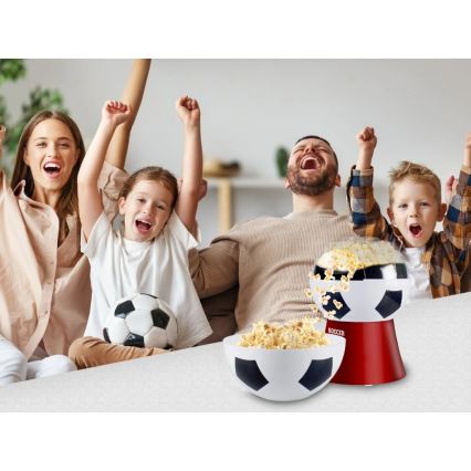 Beper - Popcornovač 1200W/230V futbal/červený