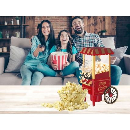 Beper - Popkornovač 1200 W/230 V, červený