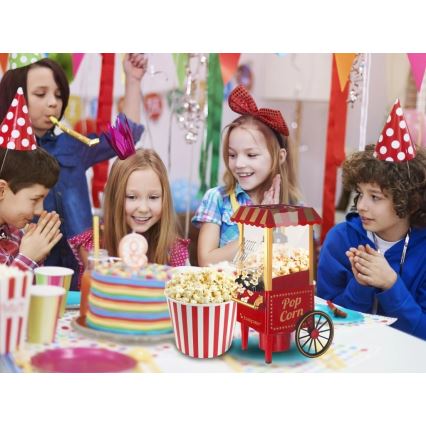 Beper - Popkornovač 1200 W/230 V, červený