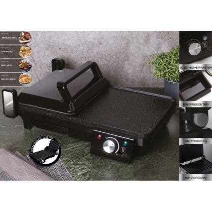 BerlingerHaus - Multifunkčný kontaktný gril 2000W/230V čierna