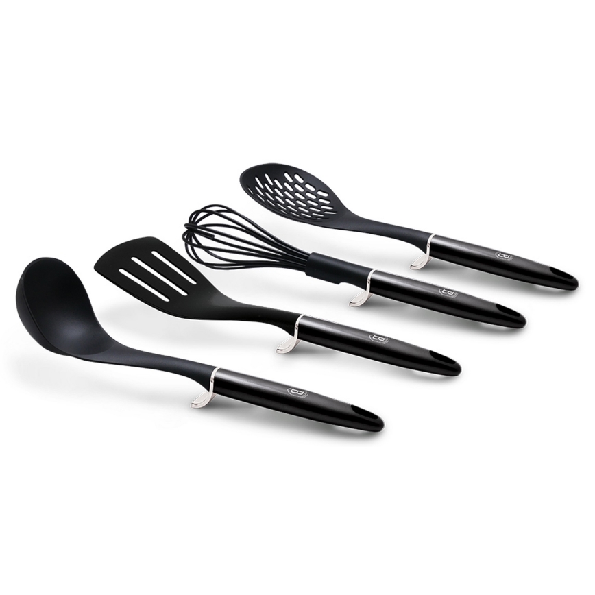 BerlingerHaus - Sada kuchynského náčinia v stojane 7 ks čierna