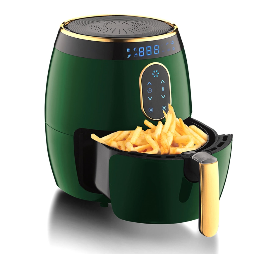 BerlingerHaus - Teplovzdušná fritéza 3,2 l 1350W/230V/30min zelená/zlatá