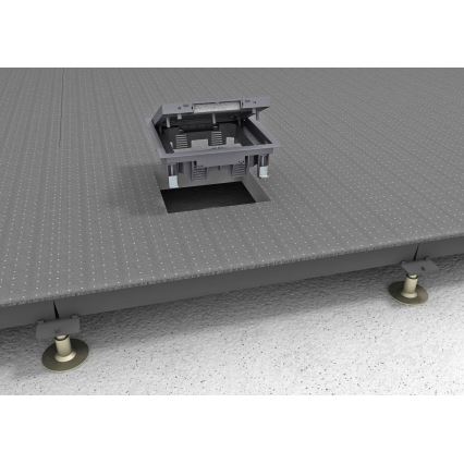 BETTERMANN - Podlahový box do zdvojenej podlahy 12 modulov (6 prístrojov 45x45)