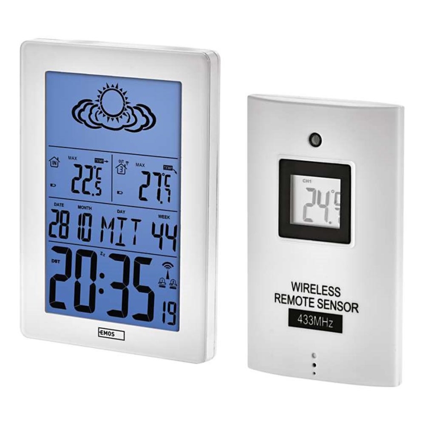 Bezdrôtová meteostanica 3x 1,5 V AA