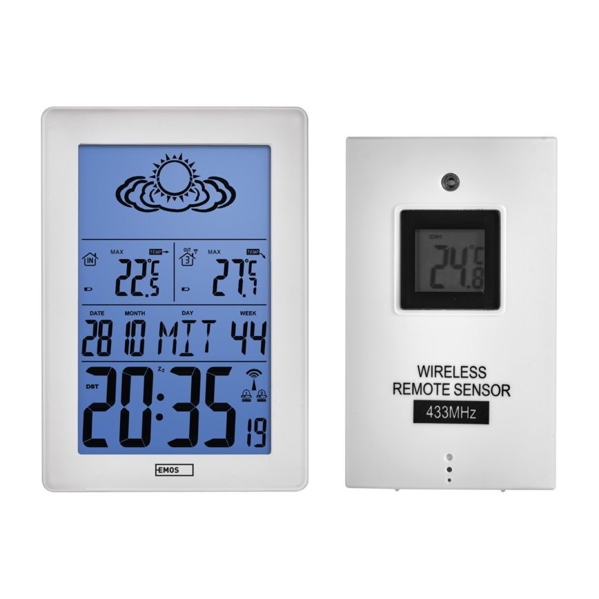 Bezdrôtová meteostanica 3x 1,5 V AA