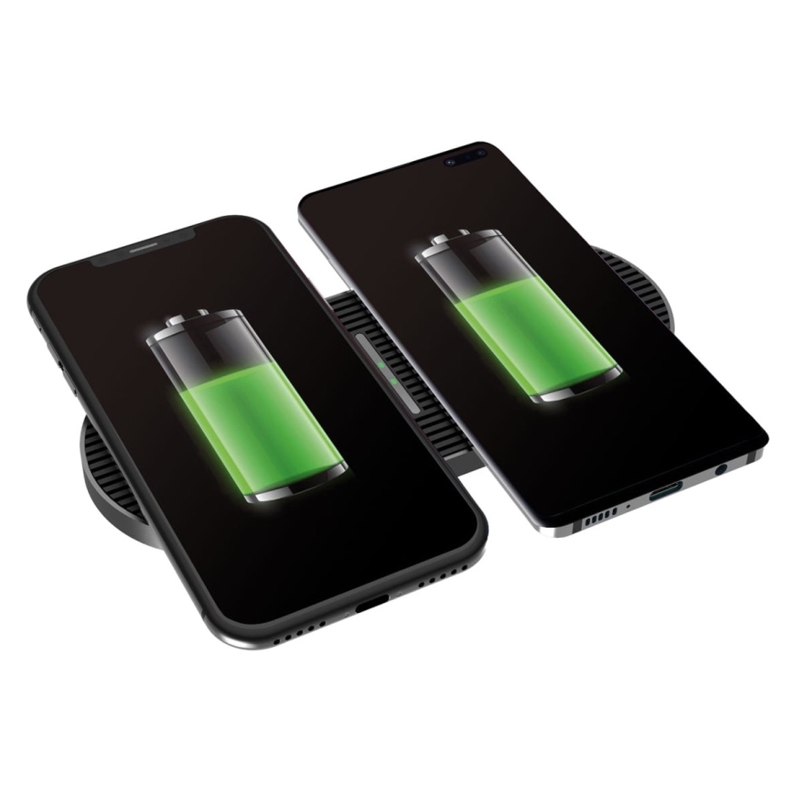 Bezdrôtová nabíjačka 2x10W USB-C