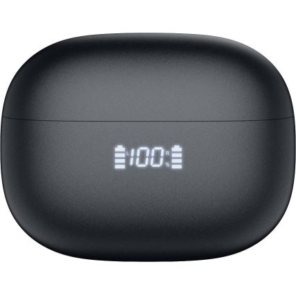 Bezdrôtové slúchadlá s ANC+ENC 300 mAh + 2x 40 mAh čierna