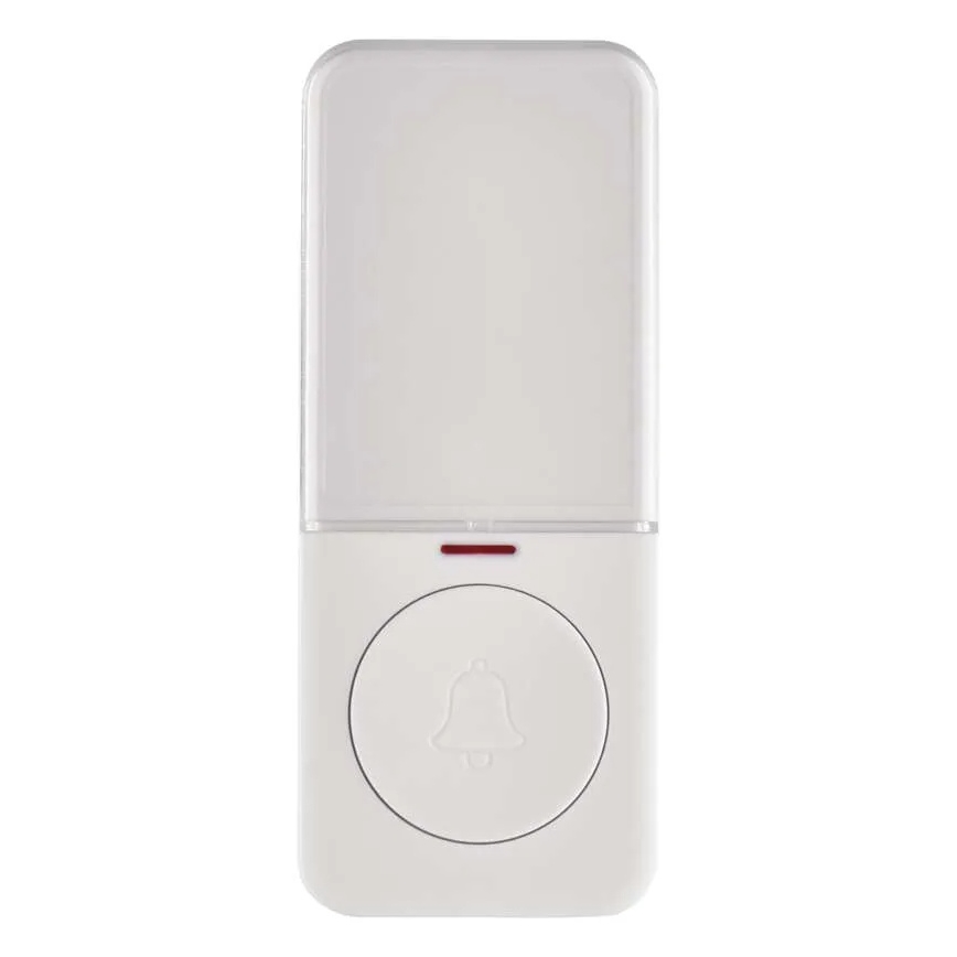 Bezdrôtové tlačidlo na zvonček 1xCR2032 biele