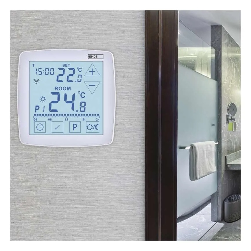 Bezdrôtový digitálny termostat GoSmart 230V/16A Wi-Fi Tuya