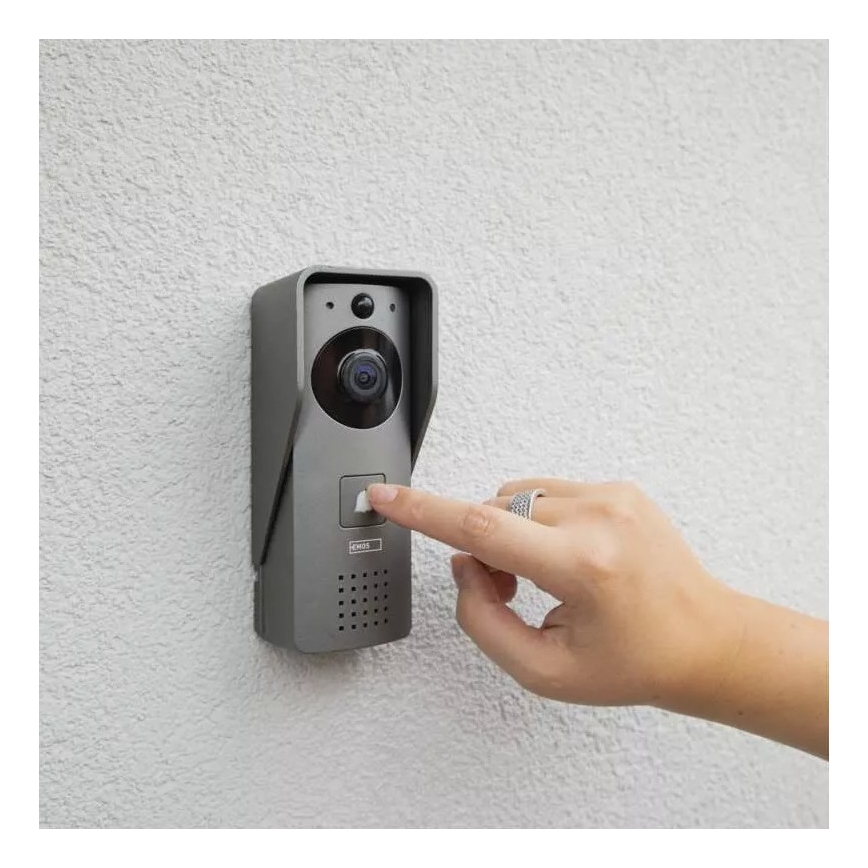Bezdrôtový videozvonček so senzorom pohybu GoSmart 12V/3xAA IP44 Wi-Fi Tuya