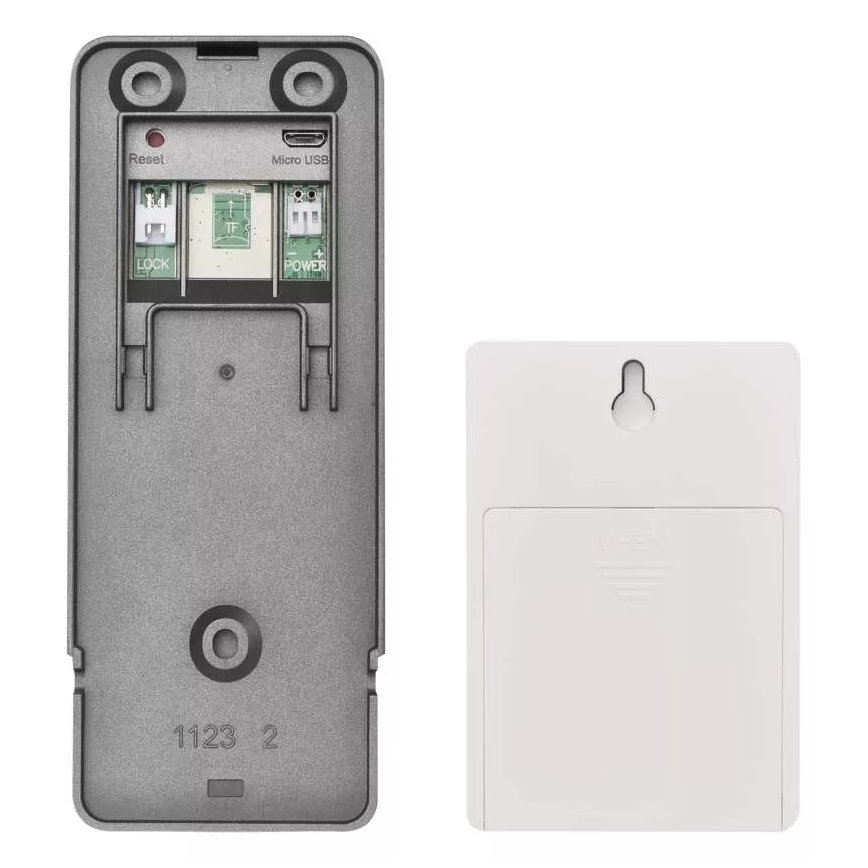 Bezdrôtový videozvonček so senzorom pohybu GoSmart 12V/3xAA IP44 Wi-Fi Tuya